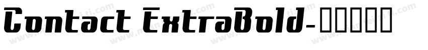 Contact ExtraBold字体转换